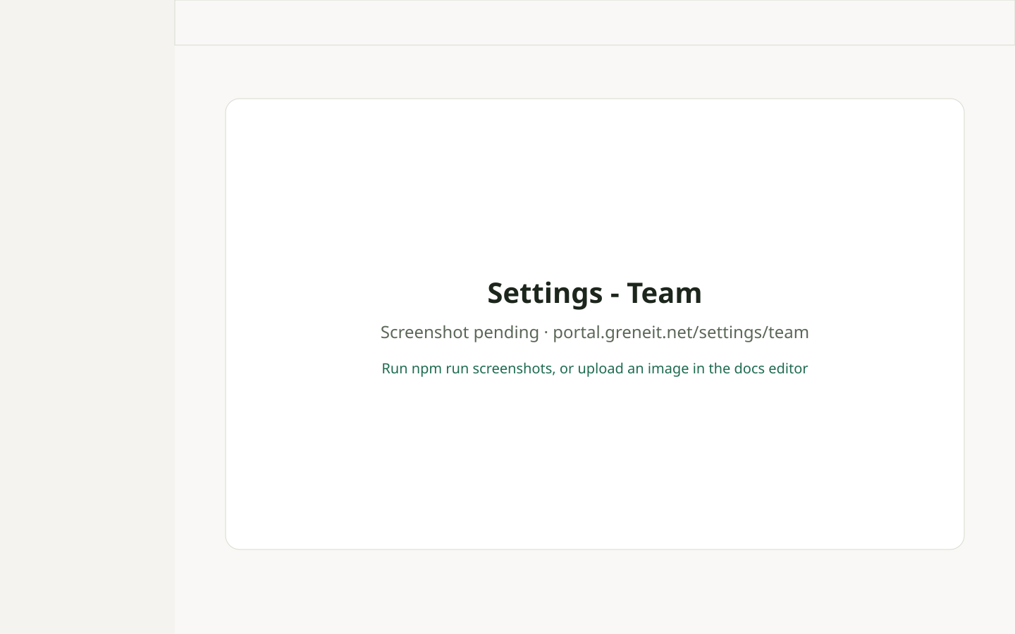 Settings → Team